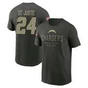 Men's Benjamin St-Juste Los Angeles Chargers Green Forest/ 2025 Salute to Service Sideline Primary Edge T-Shirt