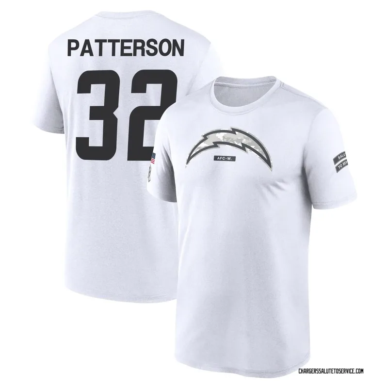 Men's Jaret Patterson Los Angeles Chargers Legend White 2024 Salute to Service Performance T-Shirt