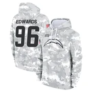 Men's TeRah Edwards Los Angeles Chargers Camo Arctic 2024 Salute to Service Club Fleece Pullover Hoodie