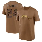Youth Benjamin St-Juste Los Angeles Chargers Legend Brown 2023 Salute To Service Performance T-Shirt