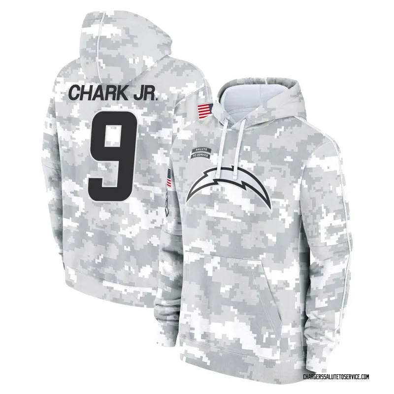 Youth DJ Chark Jr. Los Angeles Chargers Camo Arctic 2024 Salute to Service Club Fleece Pullover Hoodie