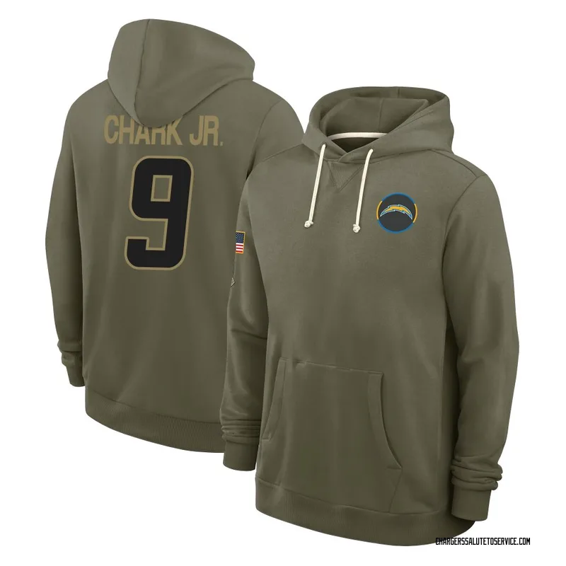 Youth DJ Chark Jr. Los Angeles Chargers Olive 2025 Salute to Service Hoodie