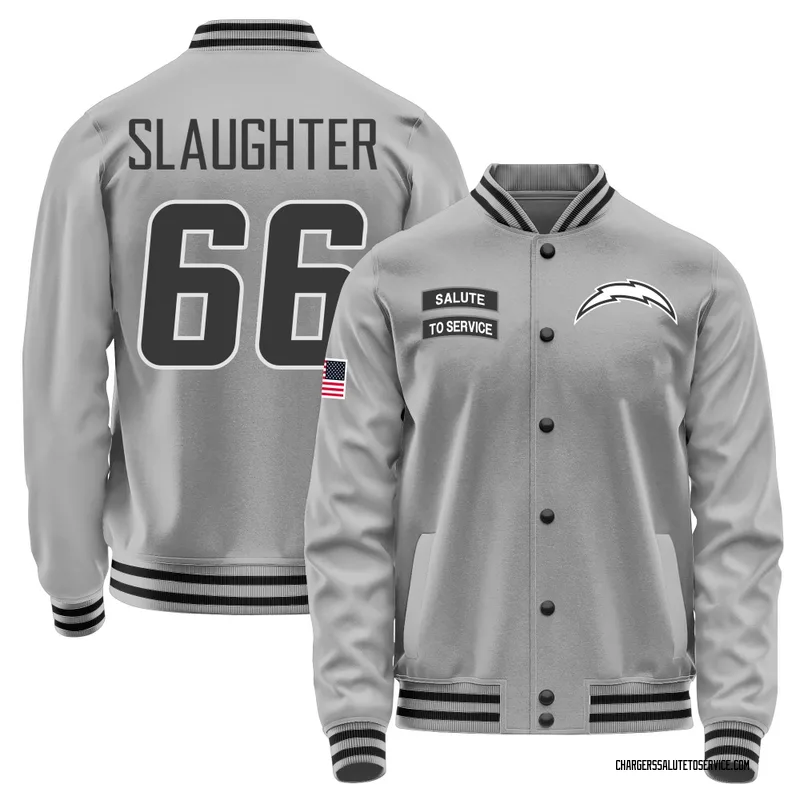 Youth Jake Slaughter Los Angeles Chargers Gray Salute to Service Performance Jacket