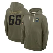 Youth Jake Slaughter Los Angeles Chargers Olive 2025 Salute to Service Hoodie