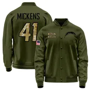 Youth R.J. Mickens Los Angeles Chargers Olive Salute to Service Sideline Performance Jacket