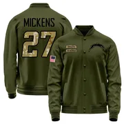 Youth RJ Mickens Los Angeles Chargers Olive Salute to Service Sideline Performance Jacket