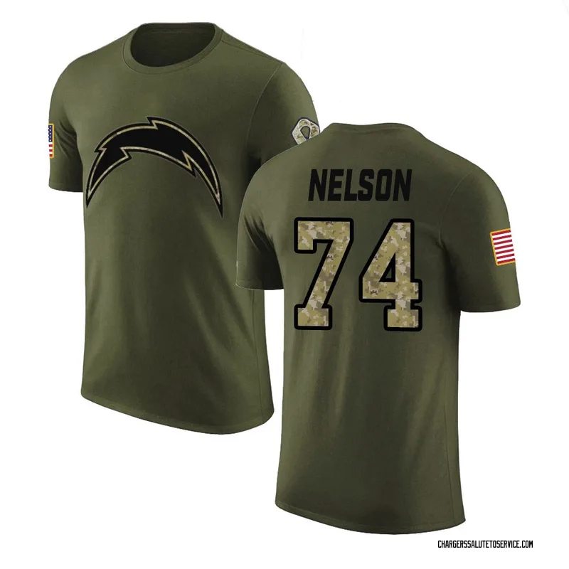 Youth Ryan Nelson Los Angeles Chargers Legend Olive Salute to Service T-Shirt