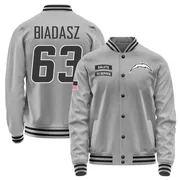 Youth Tyler Biadasz Los Angeles Chargers Gray Salute to Service Performance Jacket